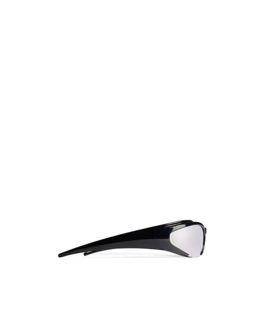 Balenciaga White Eyewear Rectangular Frame Sunglasses for men