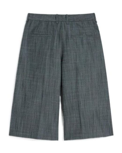 Jil Sander Gray Pressed Creased Shorts