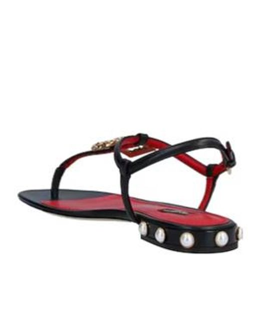 Dolce & Gabbana Brown Roundtoe Flipflops