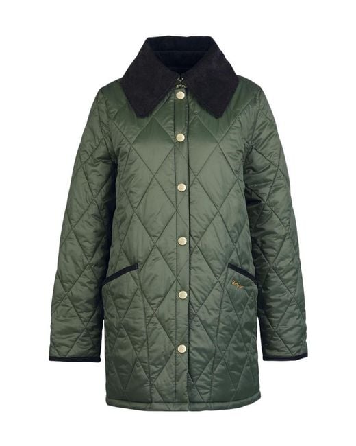 Barbour Green Modern Liddesdale Logo-Embroidered Quilted Jacket