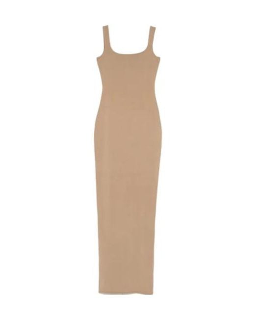 Entire studios Natural Square Neck Maxi Dress