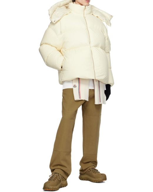 Moncler Green Cotton Canvas Trousers for men