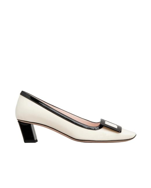 Roger Vivier White Belle Vivier Pumps