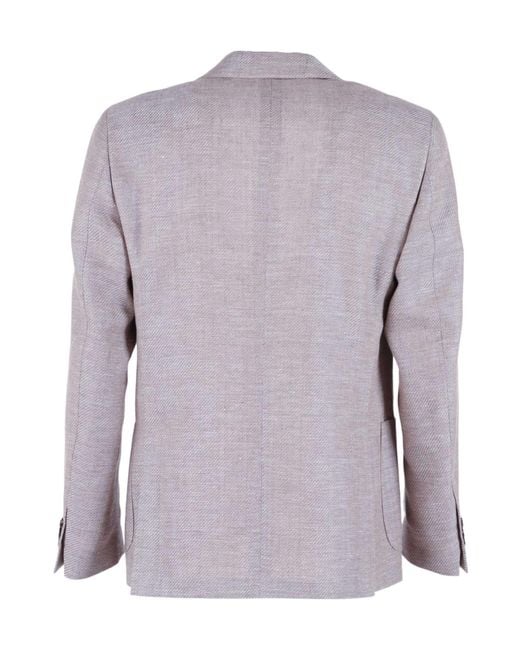 Lardini Purple Roma Single-Breasted Blazer for men