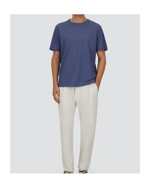 Herno Blue Short-Sleeved Crewneck T-Shirt for men