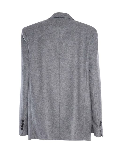 Forte_forte Gray Single Breasted Jacket