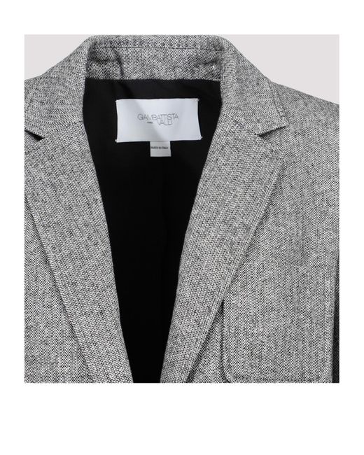 Giambattista Valli Gray Blazer Jacket