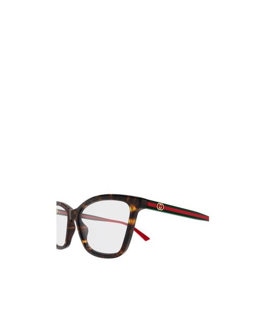 Gucci White Eyewear Square Frame Glasses