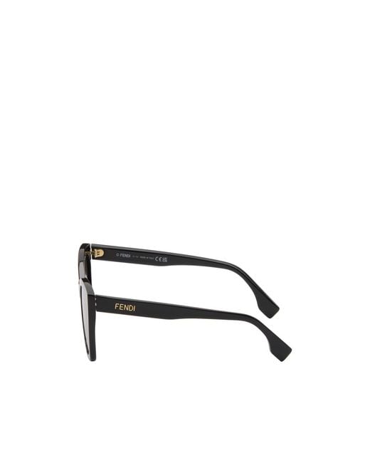 Fendi Multicolor Eyewear Butterfly Frame Sunglasses
