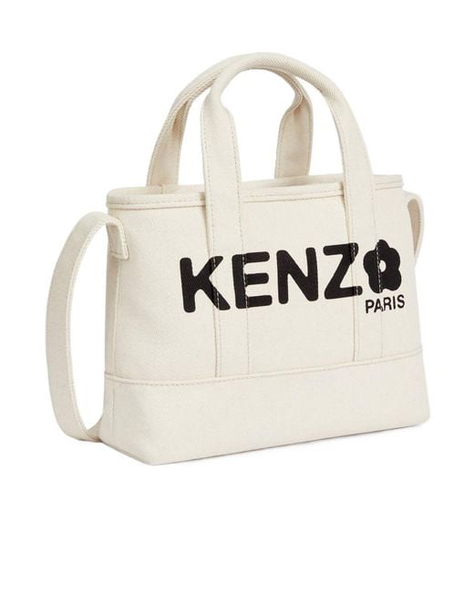 KENZO White Open Top Tote Bag