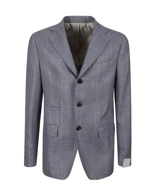 Eleventy Gray Long-Sleeved Suit Jacket for men