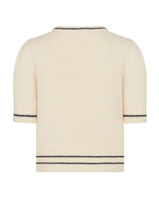 Dior Natural Short-Sleeved Sweater