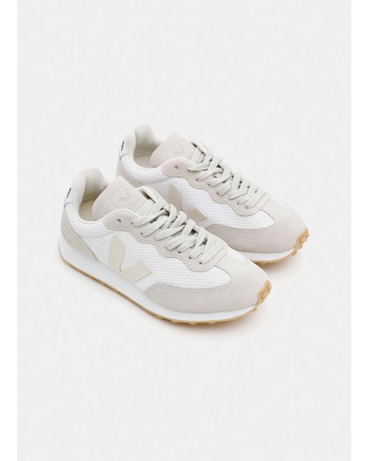 Veja White Logo Sports Shoes for men