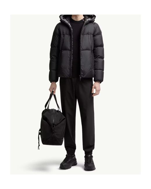Moncler Black Montcla Hooded Short Down Jacket for men