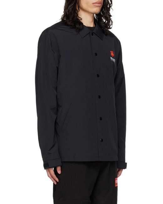 KENZO Blue Boke Flower Coach Jacket for men