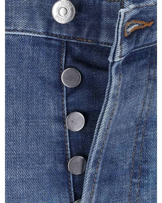 Dior Blue Long Slim-Fit Jeans for men