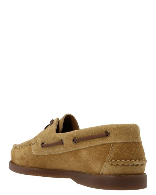 Paraboot Brown Barth Leather Loafers for men
