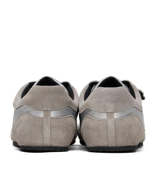 CECILIE BAHNSEN Gray Blaise Beaded Low-Top Sneakers