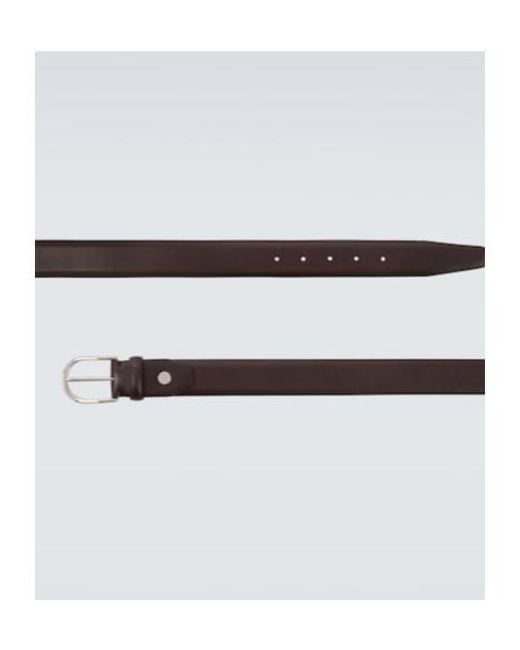 Brioni White Buckle Belt for men