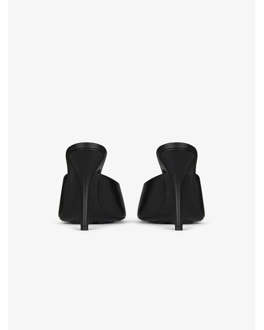 Givenchy Black Slip-On Leather Mules