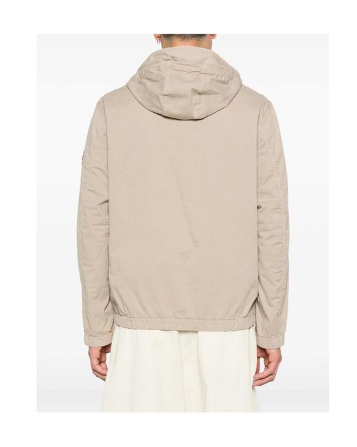 Stone Island Natural Logo Patch Hooded Jacket for men