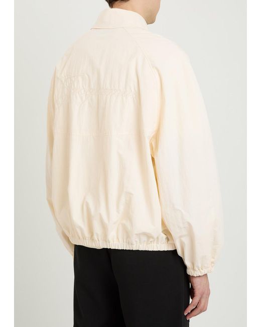 Jacquemus Natural Le Coupe Vent Logo-Embroidered Shell Jacket for men
