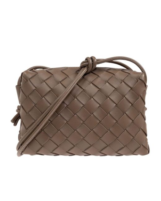 Bottega Veneta Brown Mini Loop Shoulder Bag