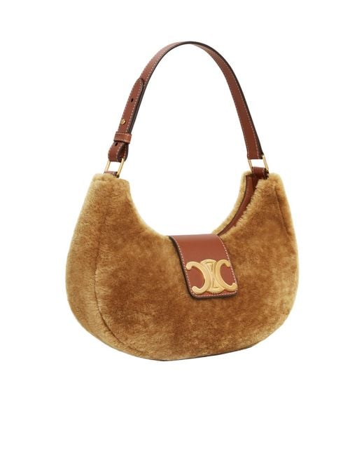 Céline Brown Medium Ava Triomphe Bag