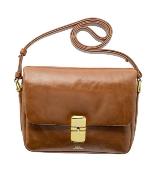 A.P.C. Brown Grace Soft Bag