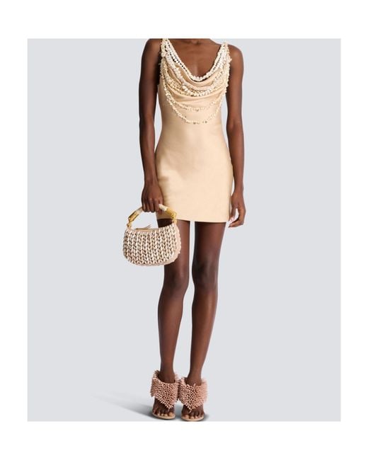 Balmain Natural Silk Shell Dress