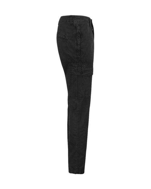 Stone Island Gray Slim-Fit Cargo Trousers for men