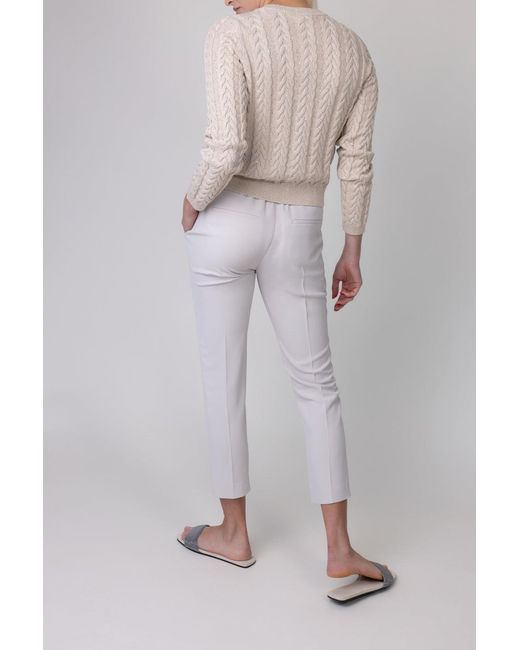 Brunello Cucinelli Pink Elasticated-Waistband Trousers