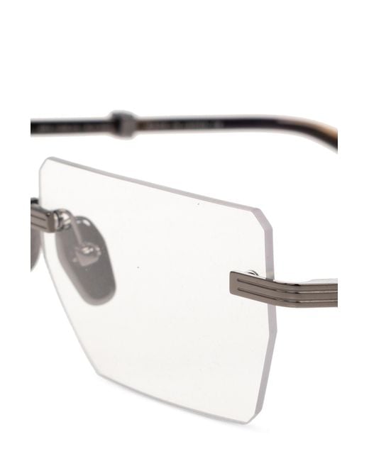 Balmain Natural Eyewear Pierre Square Frame Glasses for men