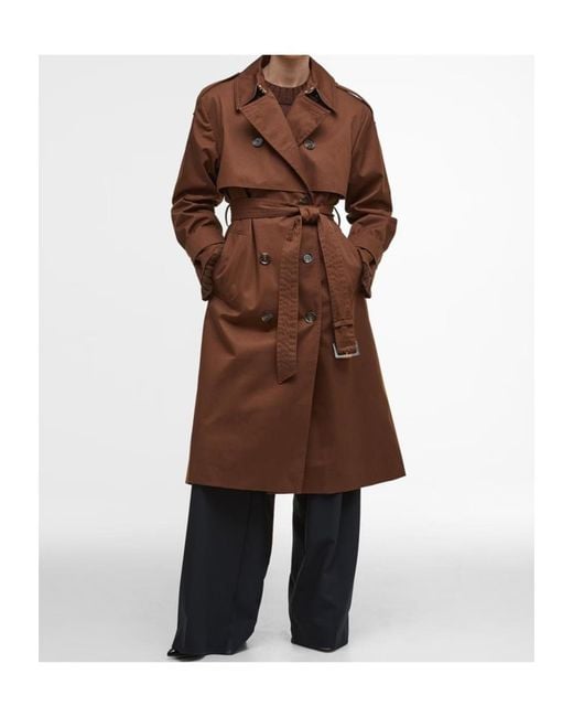 Barbour Brown Aoife Showerproof Trench Coat