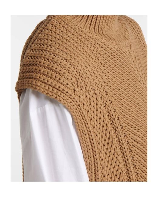 Joseph Brown Turtleneck Two-Piece Sweater