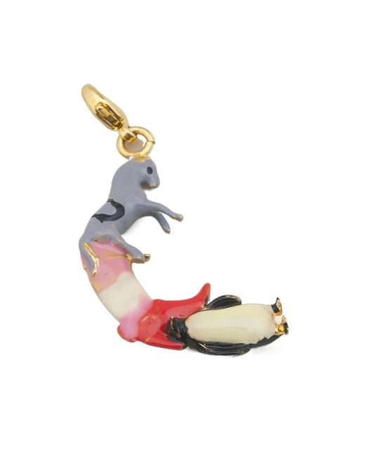 Marni White Alphabet C Charm Pendant