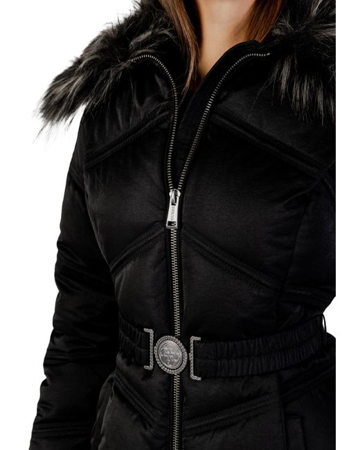 Guess Black Long Down Jacket