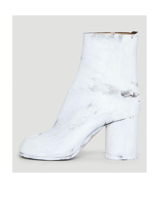 Maison Margiela White Tabi Vintage Ankle Boots