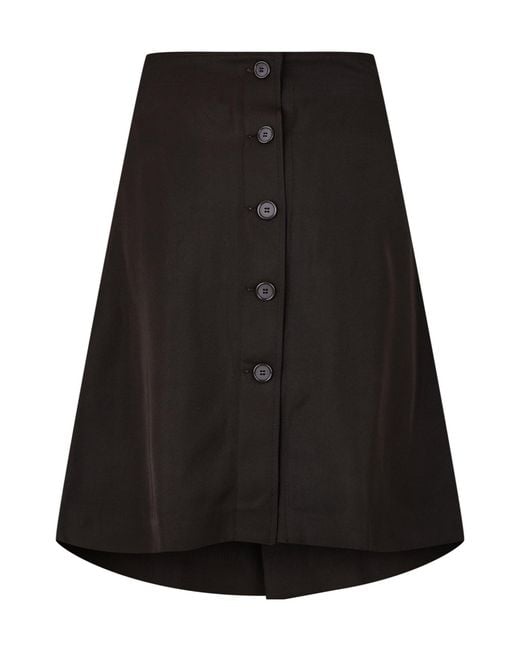 Bottega Veneta Black Simple Mid-Length Dress