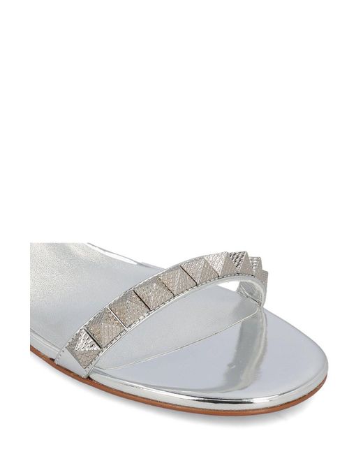 Christian Louboutin White 30Mm Pyrasand Sandals