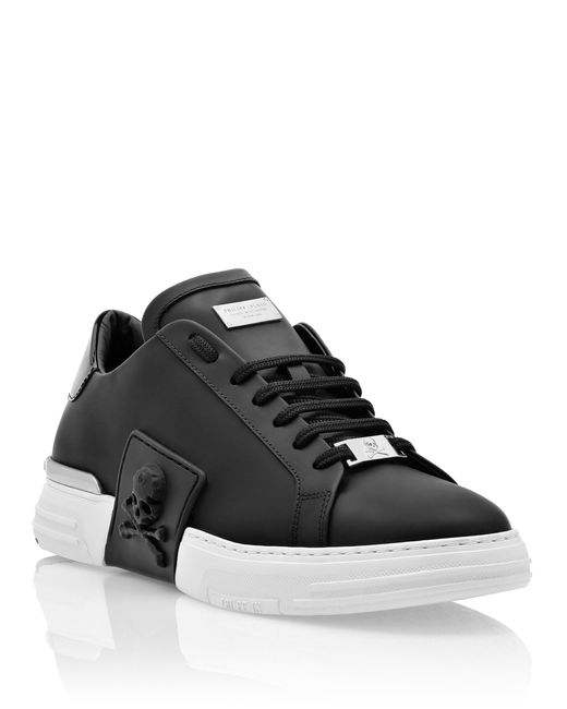Philipp Plein Black Logo Details Casual Sneakers for men