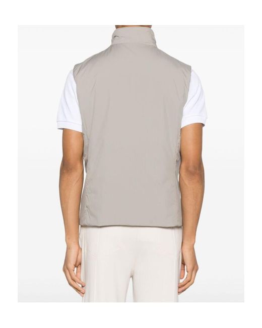 Moorer Multicolor Stand-Neck Vest for men