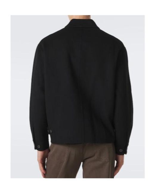 FRAME Black Wool Jacket for men