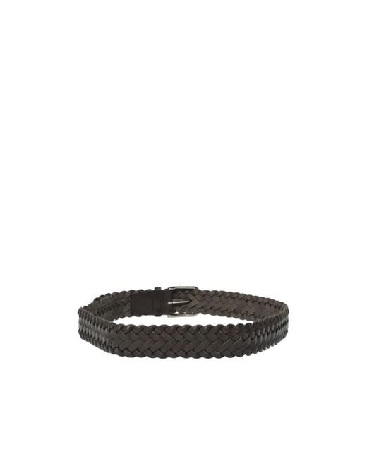 Orciani White Woven Belt for men