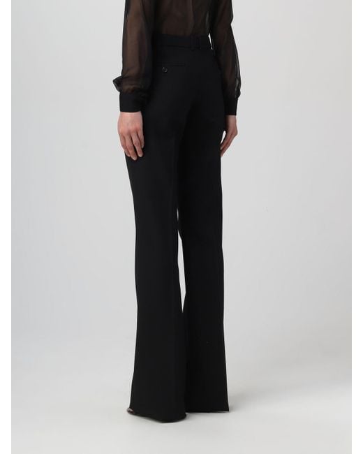 Saint Laurent Black High-Waist Flared Trousers