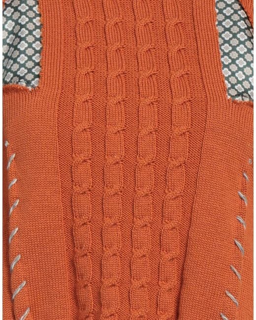 Maison Margiela Orange Printed Jumpers
