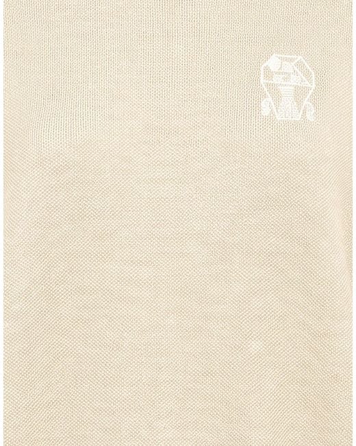 Brunello Cucinelli Natural Solid Colour Sweatshirts