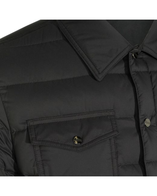 Herno Black Quilted Down Jacket for men