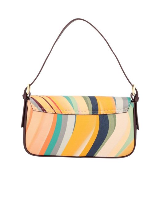 Paul Smith Yellow Swirl Print Shoulder Bag