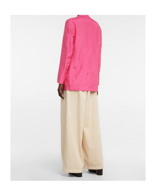 Dries Van Noten Pink Long-Sleeved Suit Jacket